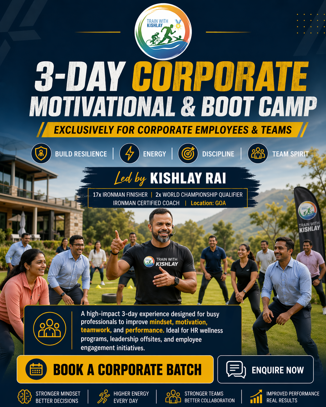 Corporate boot camp poster for Goa
